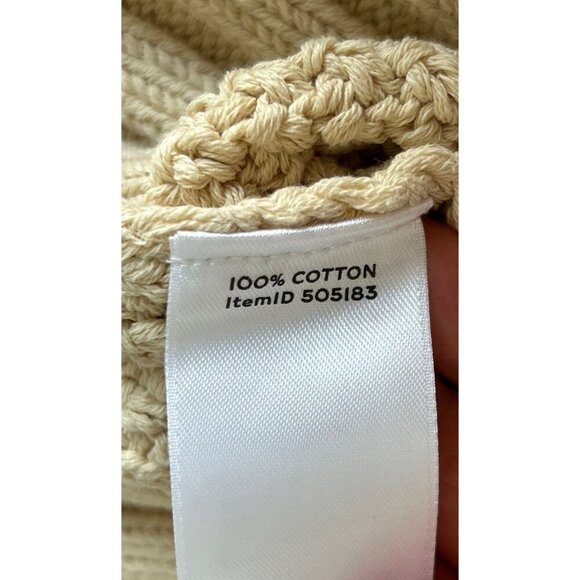 L.L. Bean Signature Womens Cable Knit Sweater Fisherman Herritage Chunky Size Sm - Picture 7 of 8